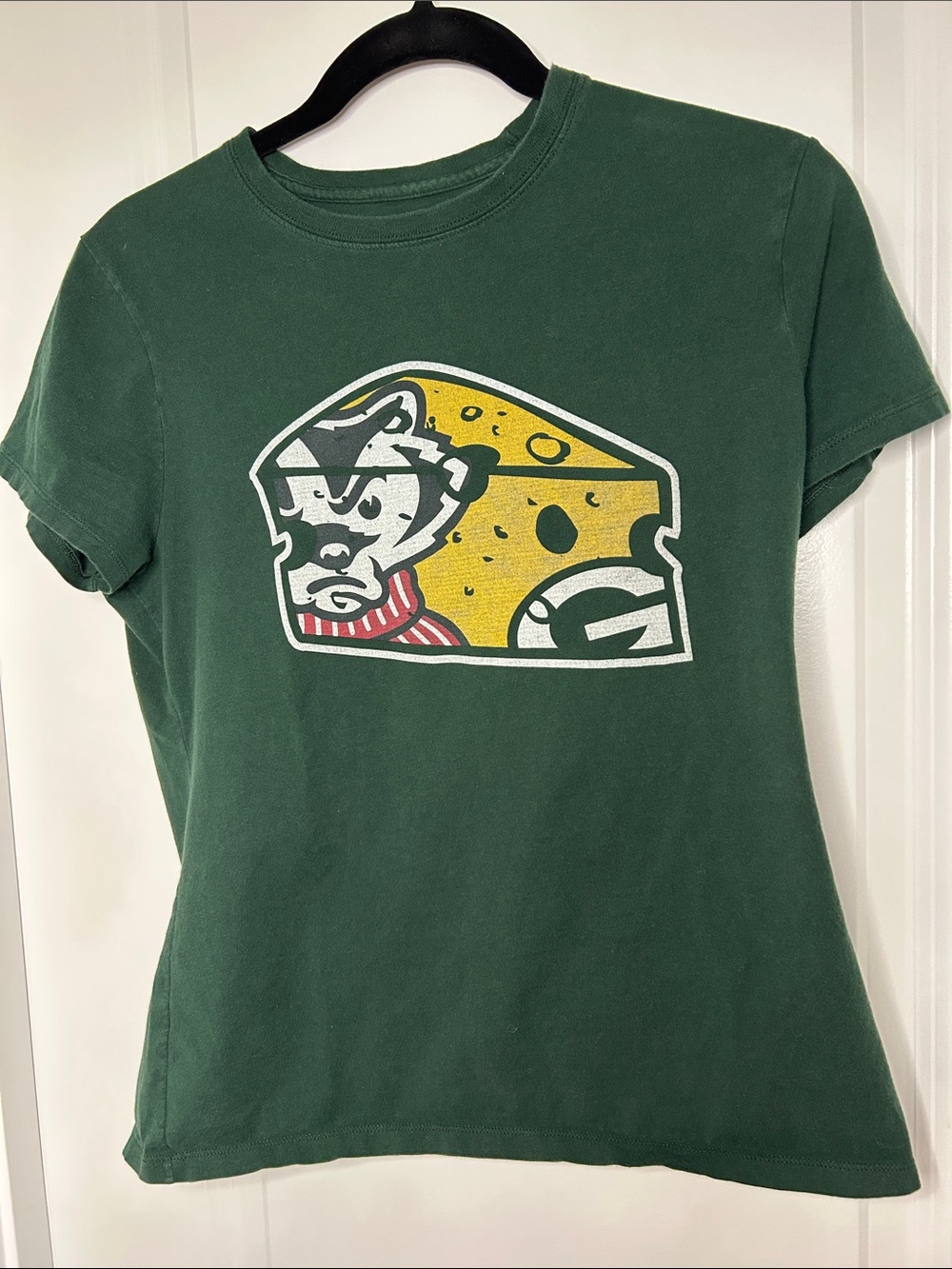 Nano Green Kids Graphic Tee with Yellow Cheese & Mascot